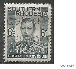 Южная Родезия. Король Георг VI. 1937г. Mi#46.