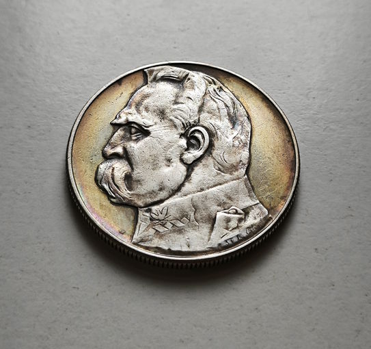 10 злотых 1937 г. Юзеф Пилсудский, лот рп-10.2