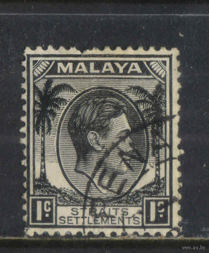 GB Колонии Стрейтс Сетлментс Малайя 1937 GVI Стандарт #210