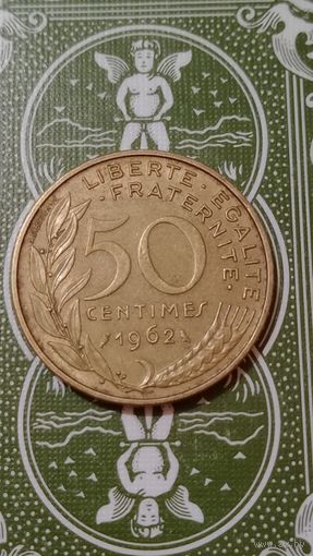 Франция 50 сантимов 1962