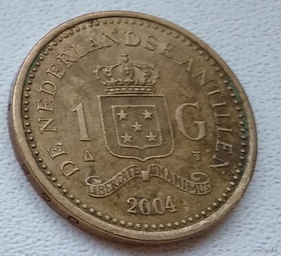 Нидерландские Антильские острова 1 гульден, 2004 !тир.-7100!  6-12-11