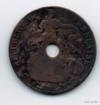 ИНДОКИТАЙСКИЙ СОЮЗ /ФРАНЦУЗСКИЙ ИНДОКИТАЙ/ 1 САНТИМ 1912 А (Париж). НЕЧАСТАЯ