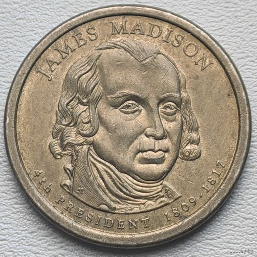 США 1 доллар 2007 P Джеймс Мэдисон 4 Президент