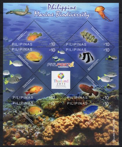 Филиппины 2013. Морская фауна блок (4728)