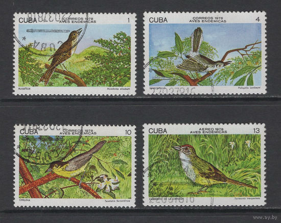 Фауна Птицы Куба 1978  Used