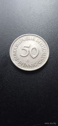 ФРГ 50 пфеннигов 1990 г. - А