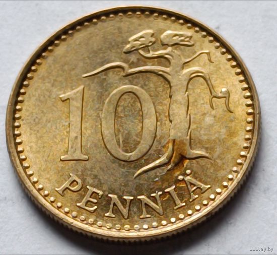 Финляндия. 10 пенни 1981 года.
