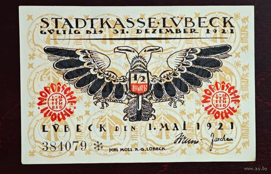 1921 год Германия 50 пфеннигов