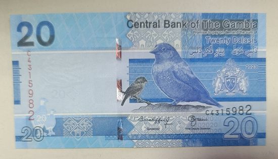 20 даласи 2023 года - Гамбия - UNC