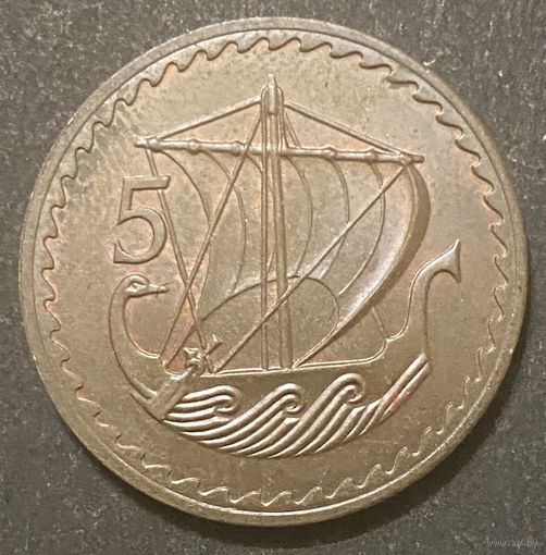 Монета 5 милей 1963 год. Кипр.