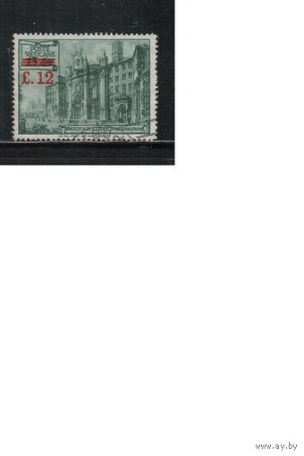 Ватикан-1952,(Мих.187)  гаш. , Церковь, Надп.(одиночка)