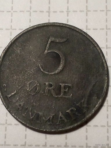 5 эре  Дания 1958 год