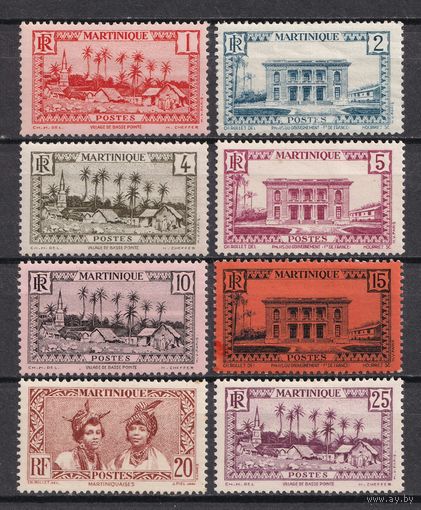 5.FrK. Франция. Колонии. Мартиника. Местные мотивы. 1933 г. Mi.##126-133.