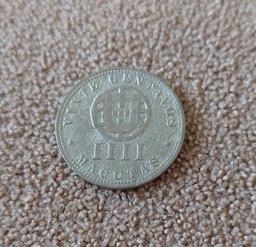 Ангола Португальская 20 сентаво 4 макуты 1927