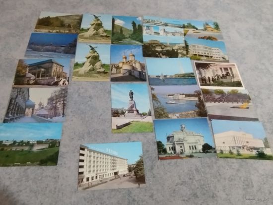 Открытки СССР 50-60е города 20 шт