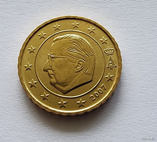 Бельгия 10 евроцентов, 2007 из официального набора BU