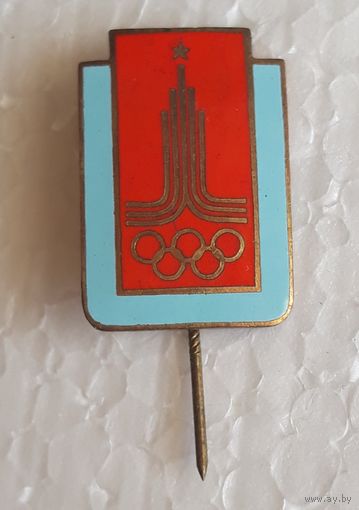 Значок. Олимпмада-80. т.м. горячая эмаль.