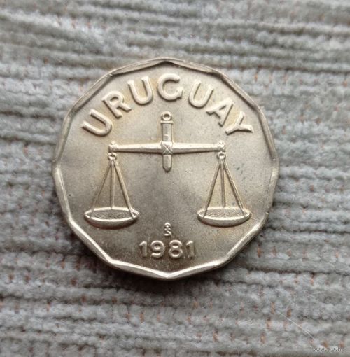 Werty71 Уругвай 50 сентесимо 1981 Весы