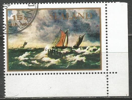 Дания(Остров Зеландия). Морской пейзаж. Живопись. 1976г. 1 марка.