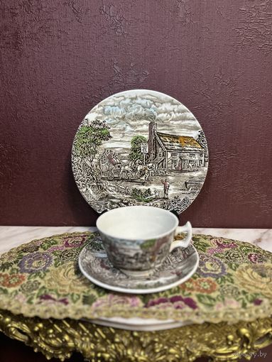 Старинное трио, клеймо, Европа, много лотов с рубля