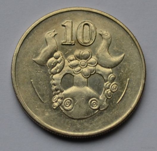 Кипр, 10 центов 2002 г.