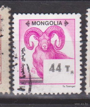 Фауна животные Монголия 1994 год лот 6