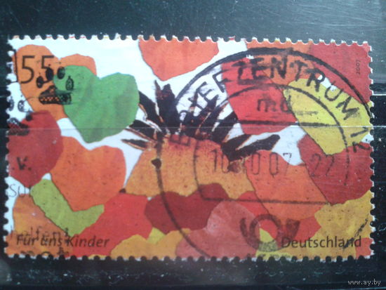 Германия 2007 Детям, коллаж Михель-1,0 евро гаш