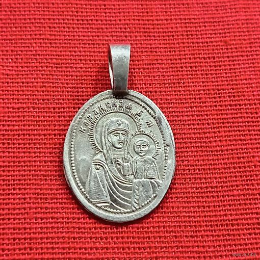 Нательная иконка, серебро 84 пробы.