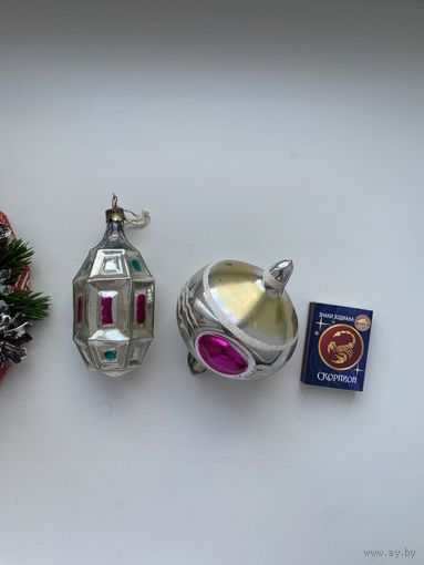 Лот елочных игрушек.