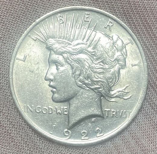 Монета 1 доллар 1922 год США Мирный доллар