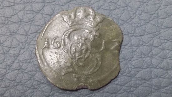 Двуденарий 1612. Редкий. Ошибка в дате 1621.