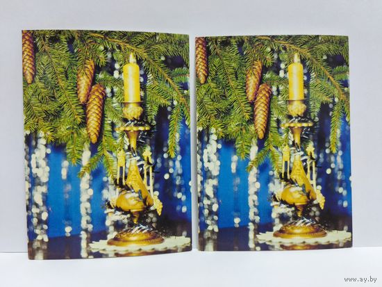 Открытки новые, 1990г. С новым годом! Фото В. Корабельникова. 14