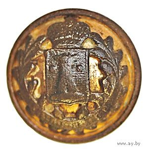 Пуговица чиновников Келецкой губернии Царства Польского 1857-1917 ASSMANN & S. 1 сорт 22 мм