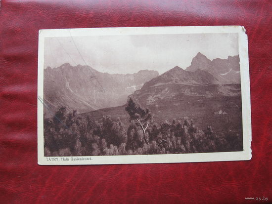 Открытка Татры. Долина Гонсеницова (Польша, 1930-е годы)