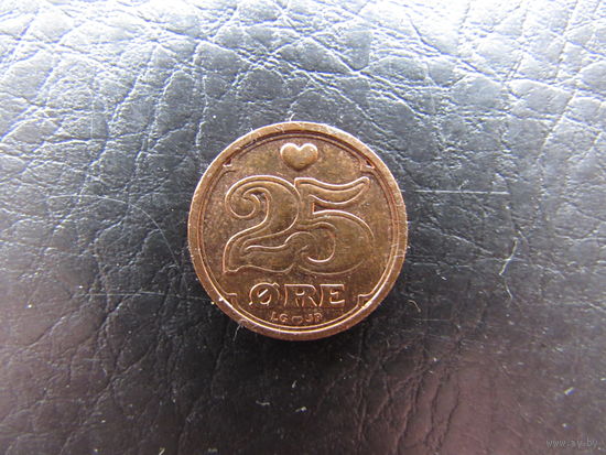 Дания. 25 эре.1999. С 20 копеек. Распродажа коллекции. Смотрите другие лоты.