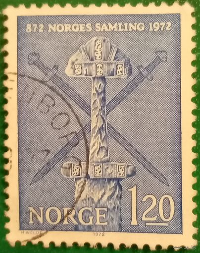 Норвегия 1972. 1100 летие со дня битвы при Хафрс-фьорде