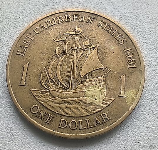 Восточные Карибы 1 Доллар, 1981 5-3-3