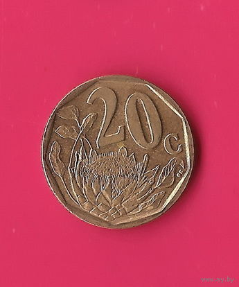 06-09 ЮАР, 20 центов 2004 г.