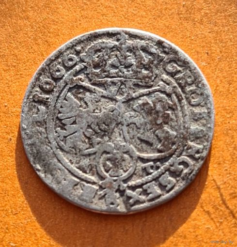 6 грош 1666 год