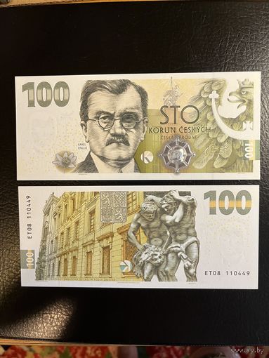 Чехия Чешская Республика 100 крон 2022 г. Юбилейная P-30a PMG 68 EPQ Superb Gem UNC