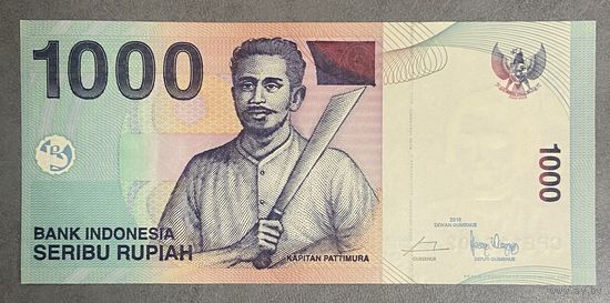 Банкнота. Индонезия. 1000 рупий 2016 год. НЕ БЫЛА В ОБОРОТЕ.