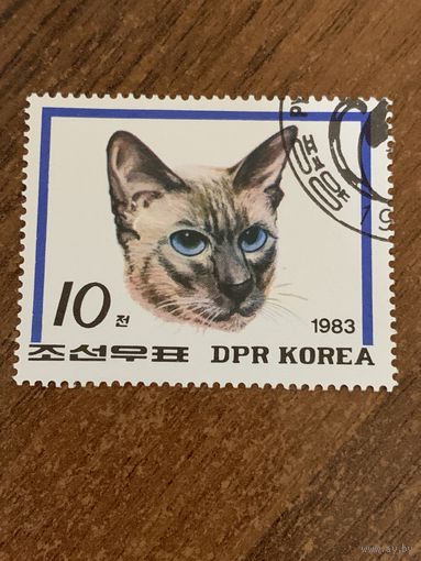 КНДР 1983. Породы кошек. Марка из серии