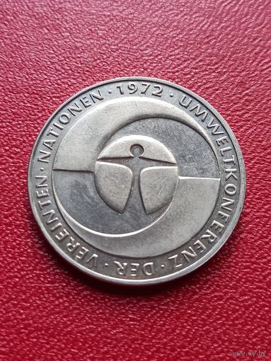 Германия, 5 марок 1982, 10 лет конференции по климату.