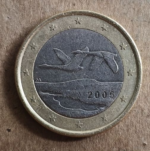 Финляндия 1 евро 2005 г., KM# 104