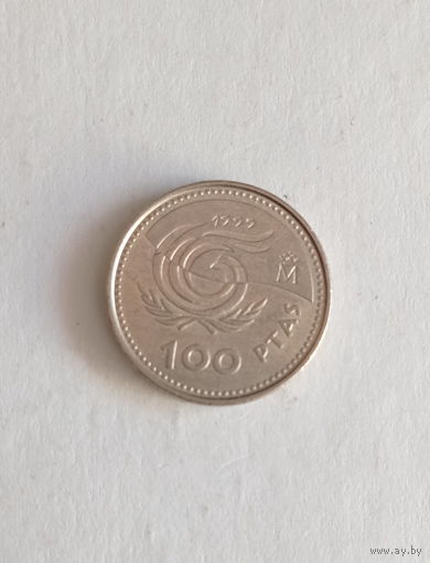 Испания 100 песет  1999  год Международный год пожилых людей