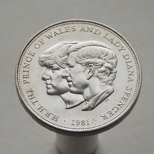 Великобритания 25 пенсов 1981 Свадьба Принца Чарльза и Леди Дианы
