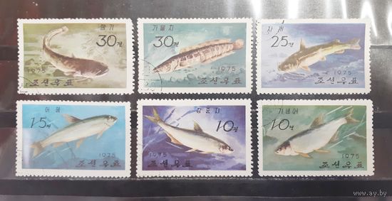 Корея. 1975 год. Фауна. Рыбы (1259)