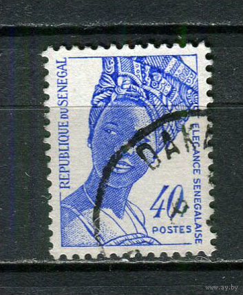 Сенегал - 1972 - Сенегальская женщина 40Fr - [Mi.502] - 1 марка. Гашеная.  (Лот 28JA)-TG3P52