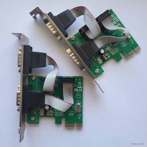 Карта PCIe x1 to 2*COM порта (RS-232)