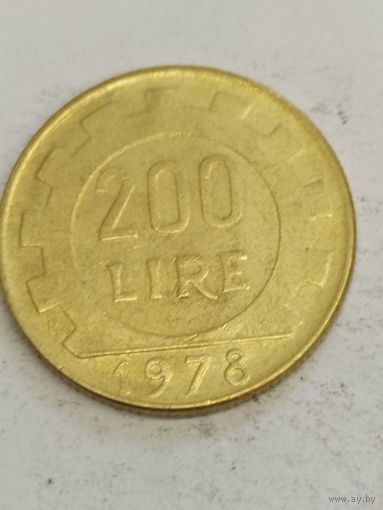 Италия 200 лир 1978